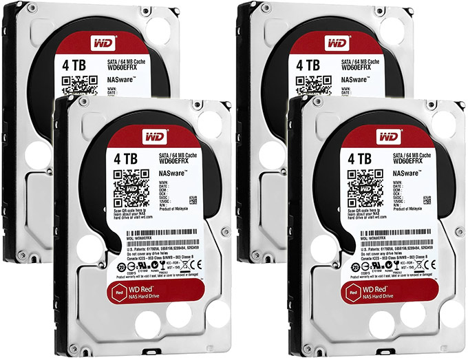 WD Red WD40EFRX 4TB NAS Hard Drives