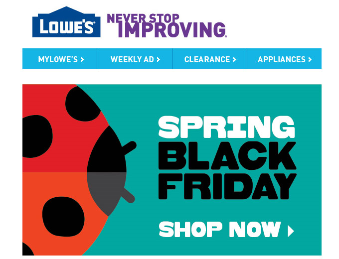 Lowes Spring Black Friday Sale