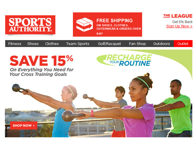 Fitness Equipment at Sports Authority