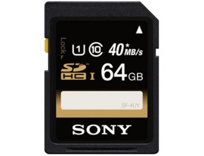 Sony 64GB SDHC/SDXC Class 10 Memory Card
