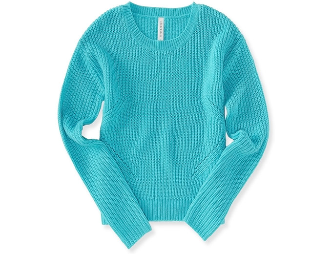 Aeropostale Diamond Knit Boxy Sweater