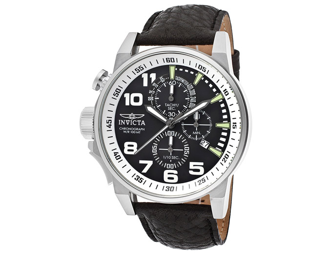 Invicta Men's 13053 I-Force Leather Watch