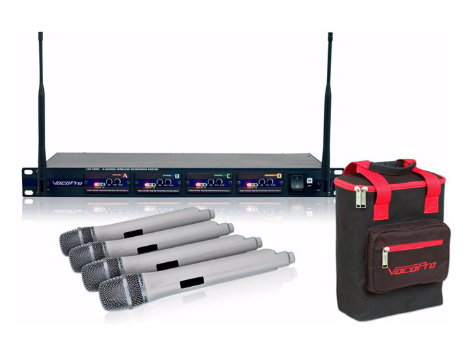 VocoPro UHF-5800 Plus 4-Mic Wireless System