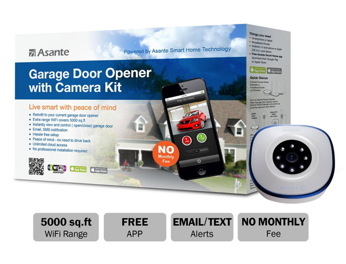 Asante Garage Door Opener & Camera Kit