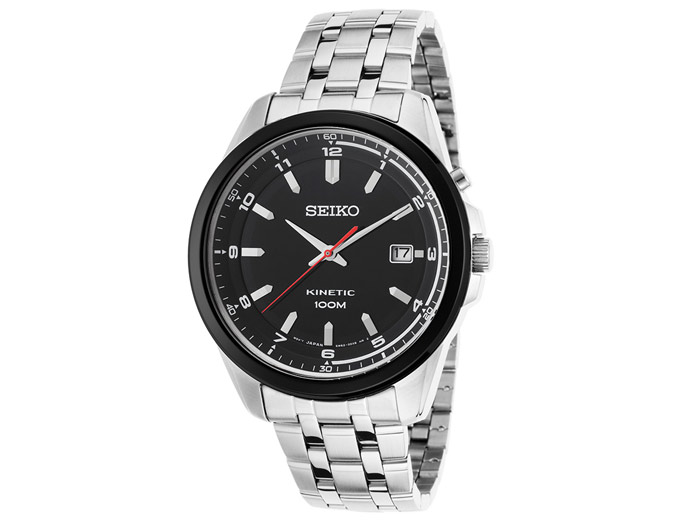 Seiko Men's Kinetic Stainless Steel Watch