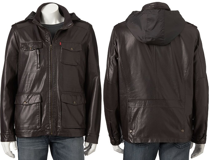 Levi's Men's Faux-Leather Utility Jacket