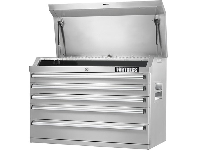 Fortress 5-Drawer Stainless Steel Top Chest