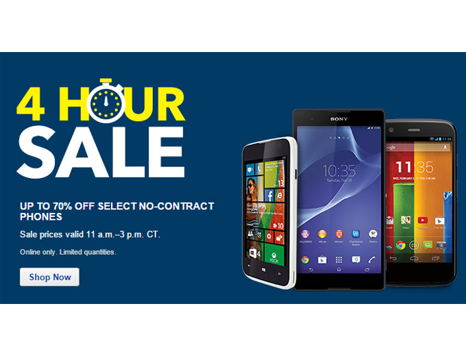 Best Buy 4 Hour Cell Phone Sale