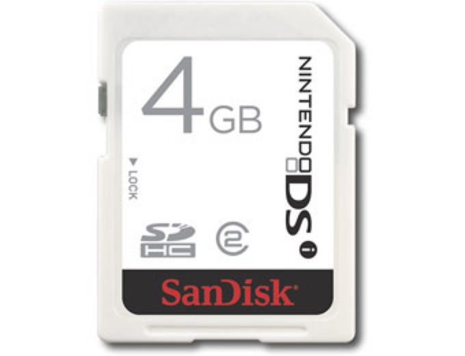 SanDisk 4GB Memory Card for Nintendo DSi