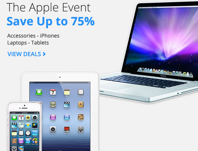Groupon Apple Event Sale - 75% off