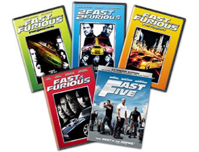 Fast and Furious 1-5 DVD