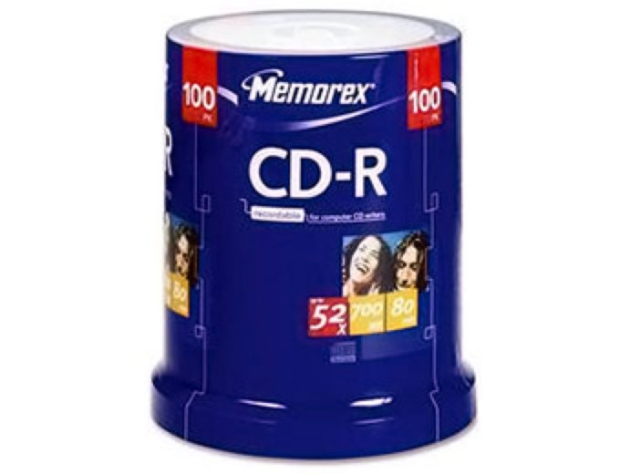 Memorex 700MB 52X CD-R 100 Pack Spindle