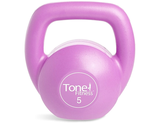 Tone Fitness 5 Pound Vinyl Kettlebell