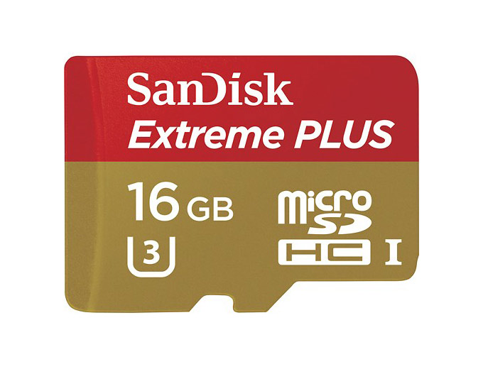 SanDisk Extreme PLUS 16GB microSDHC Card