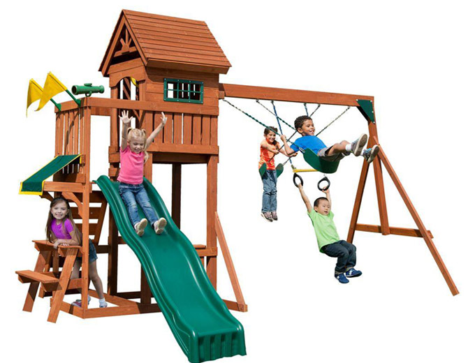 Playful Palace Wood Complete Playset