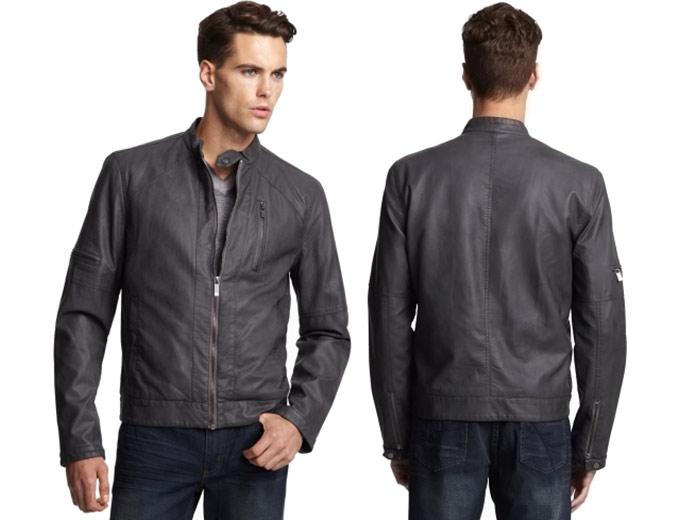 Kenneth Cole Reaction Zip-Front Moto Jacket