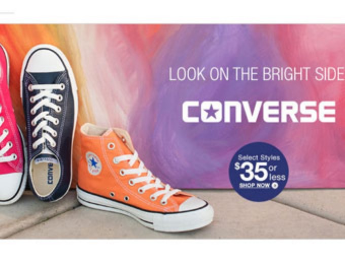 Deal: Converse Shoes, Bags & Accessories $35 or Less