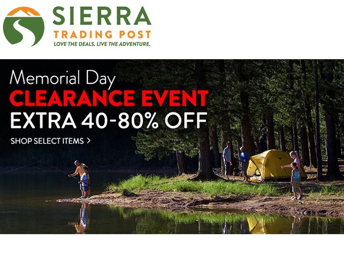 Sierra Trading Post Sale Event - Up to 80% off