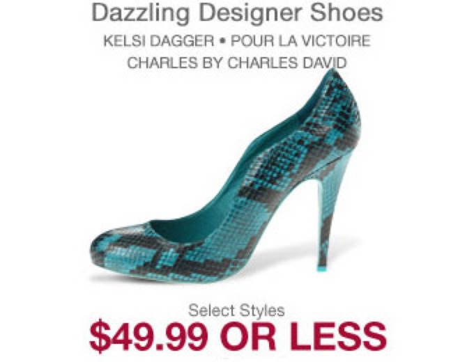 Deal: Designer Women's Shoes $50 or Less