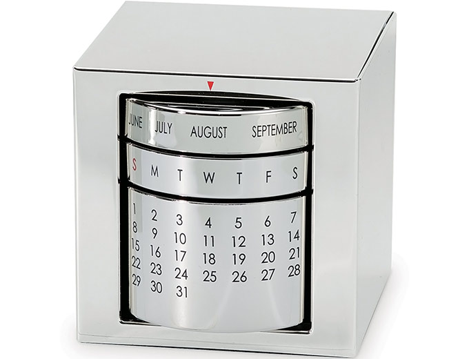 Silver Polished Perpetual Calendar