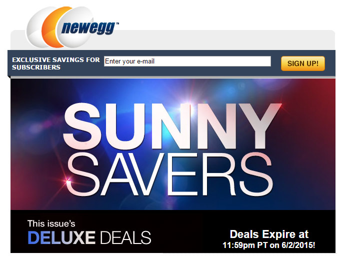Newegg 48-Hour Sunny Savers Deals