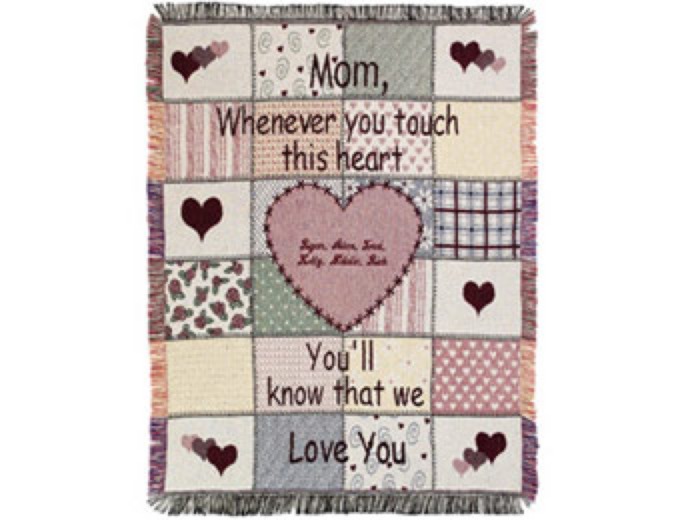 Personalized Mother's Touch Throw