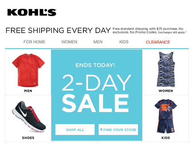 Kohl's 2-Day Sale