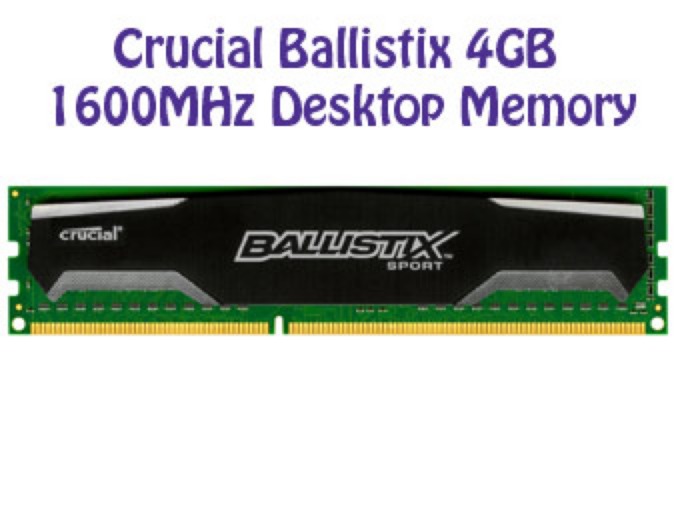 Crucial Ballistix 4GB Desktop Memory