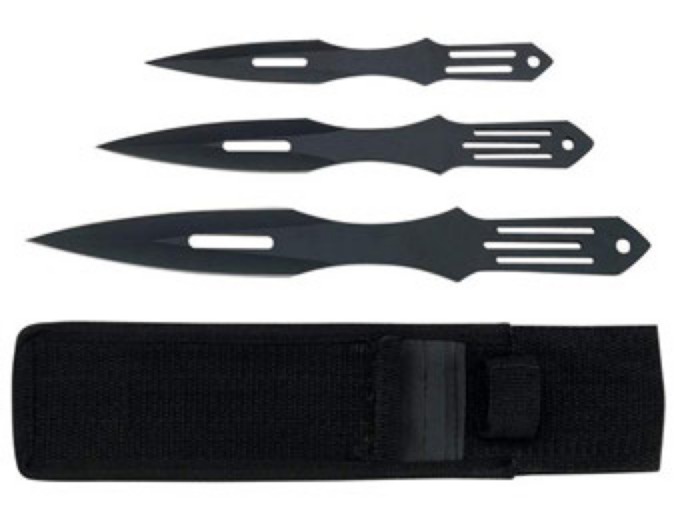 Maxam 3Pc Throwing Knife Set with Sth