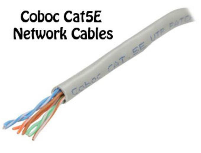 Coboc 1000' Cat5E Network Cables