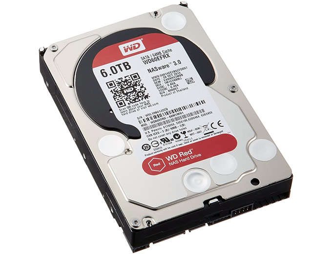 WD Red WD60EFRX 6TB 3.5" NAS Hard Drive