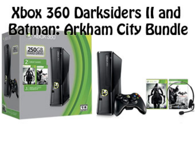 Xbox 360 250GB Darksiders II & Batman Arkham City Bundle