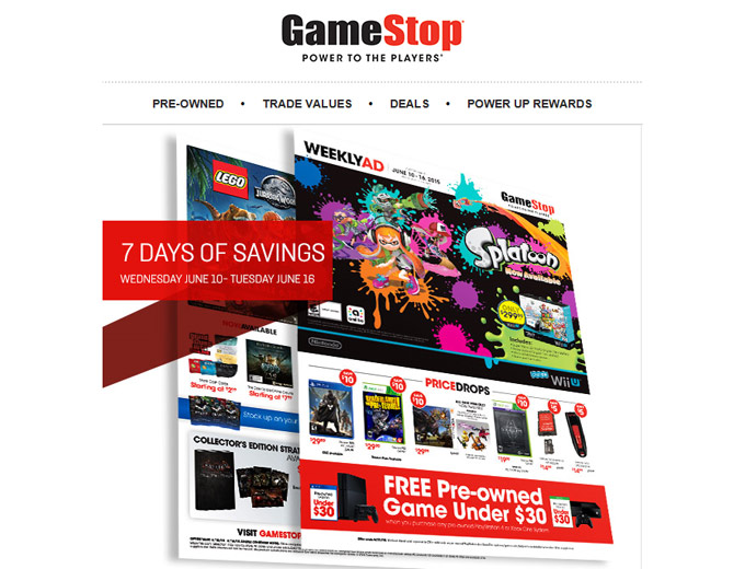 Gamestop Weekly Deals - Seven Days of Savings