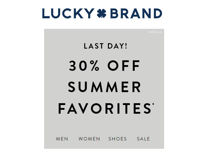 Everything at Lucky Brand