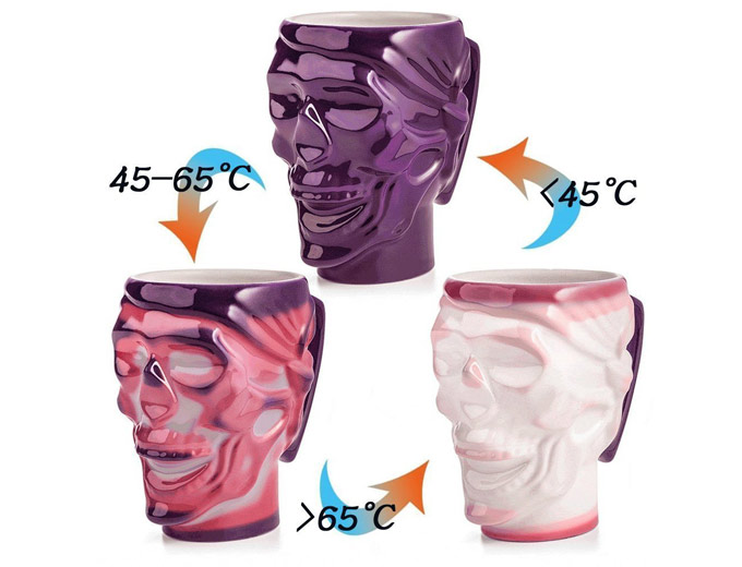 Double Heat Changing Skull Mug