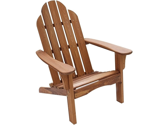 Folding Natural Wood Adirondack Chair