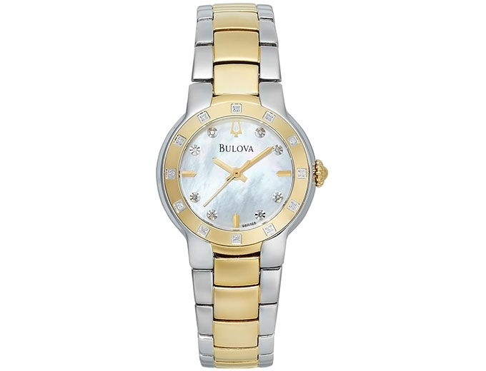 Bulova Diamond Accent Two-Tone Women's Watch