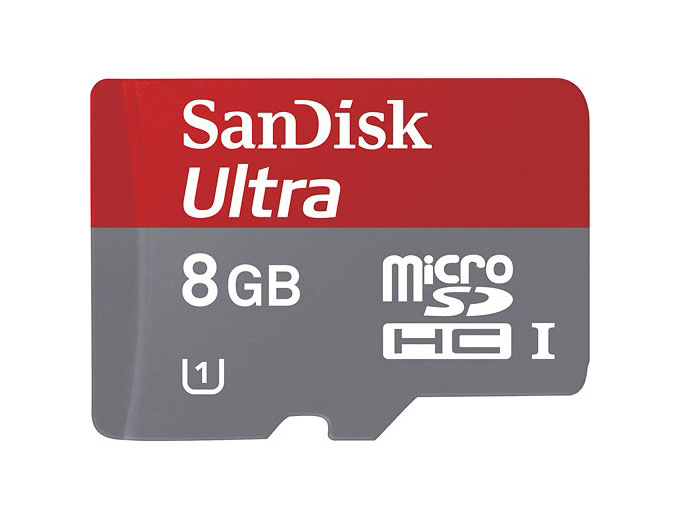 SanDisk Ultra 8GB microSDHC Memory Card