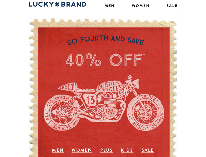 New Arrivals & More at Lucky Brand