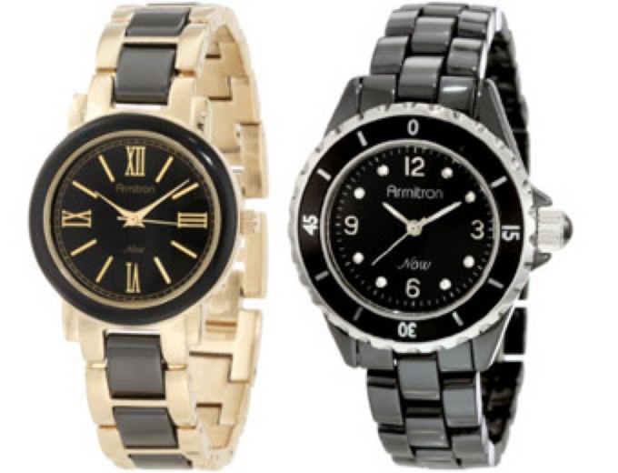 Deal: Armitron Swarovski Crystal Ceramic Watches from $20