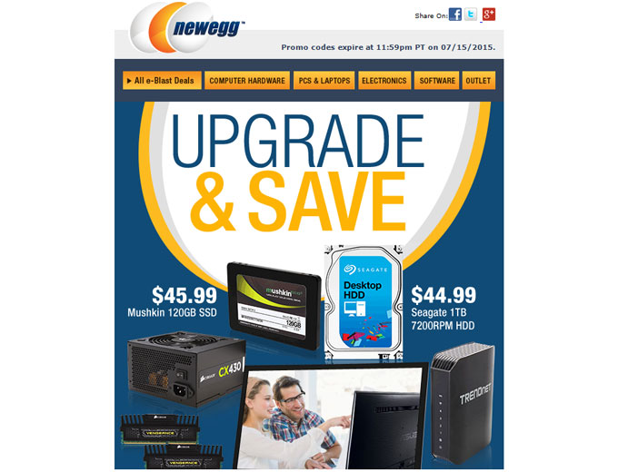 Newegg Upgrade and Save Deals