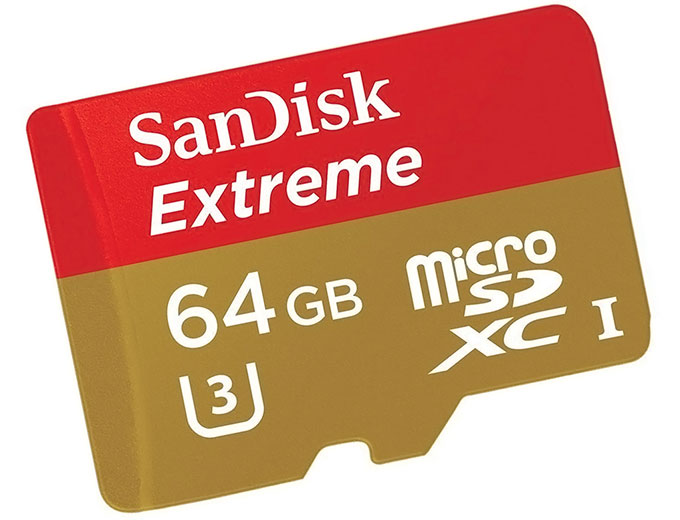 SanDisk 64GB Extreme microSDHC Memory Card