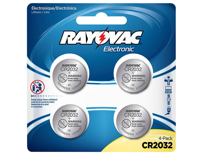 Rayovac Lithium 2032 Batteries (4-Pack)