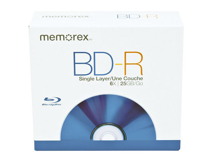 Memorex 5-Pack 6x BD-R Discs with Case