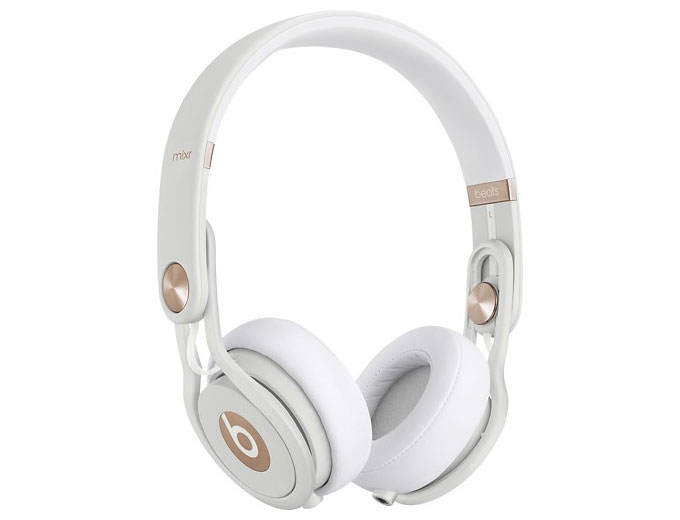 Beats Mixr On-Ear Headphone, White & Gold