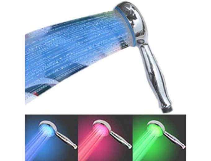 Color Changing LED Hand Showerhead