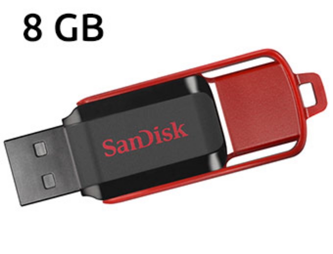 SanDisk Cruzer Switch 8GB USB Drive