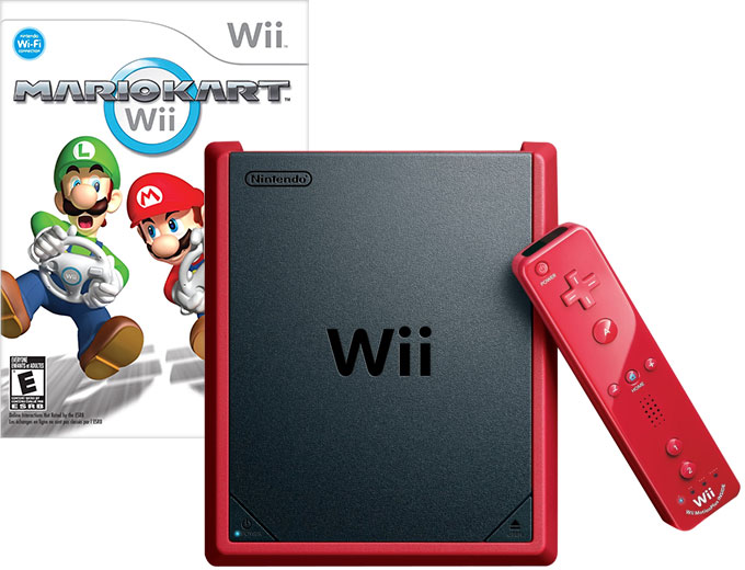 Nintendo Wii Mini Red w/ Mario Kart