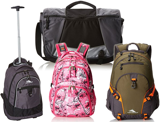 Select High Sierra Backpacks