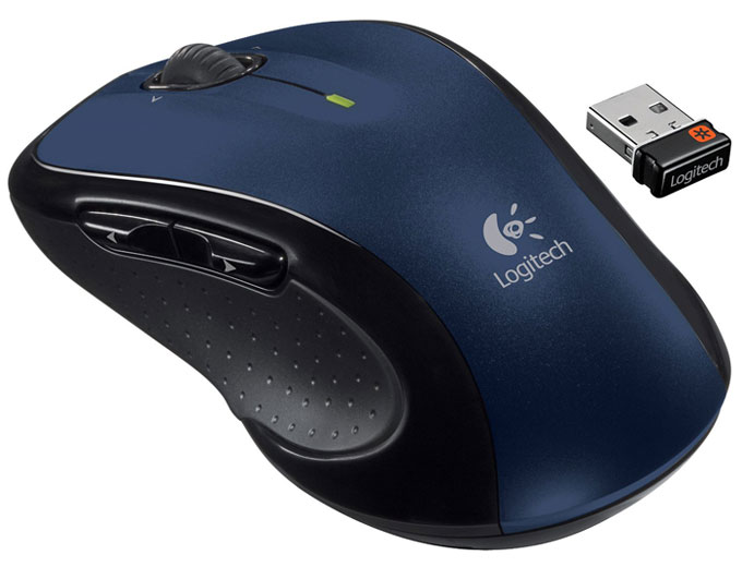 Logitech M510 Wireless Mouse, Blue